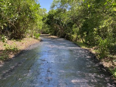 Residential driveway earthworks and spray seal application for longevity
