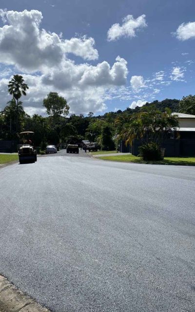 Asphalt installation project in Cairns city