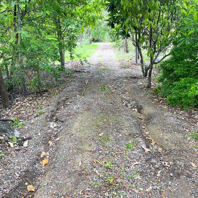 Gravel rural access road before spray seal surfacing